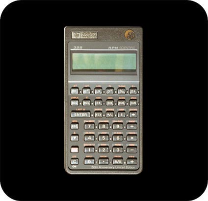 Hewlett-Packard-32S RPN Scientific Calculator - 3/4 view.